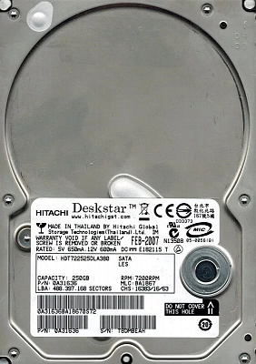 Жесткий диск HITACHI HDT722520DLA380 200Гб – фото