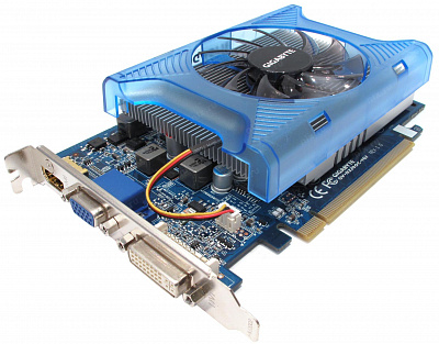 Видеокарта GIGABYTE GEFORCE GT220  1Гб – фото