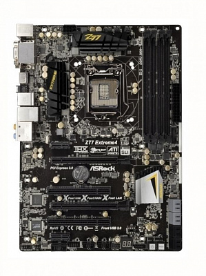 Материнская плата ASROCK Z77M  – фото