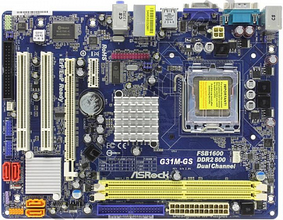 Материнская плата ASROCK G31M-GS – фото
