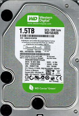 Жесткий диск WD WD15EADS 1.5Тб #1 – фото
