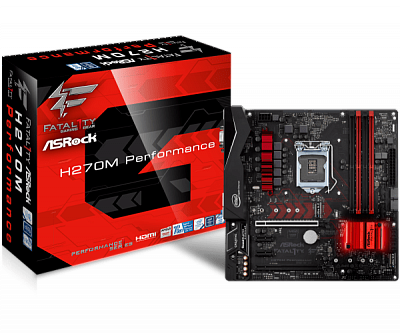 Материнская плата ASROCK FATAL1TY H270M PERFORMANCE (Новая) – фото
