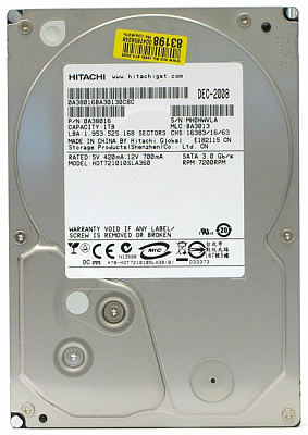 Жесткий диск HITACHI HDT721010SLA360 1Тб #3 – фото