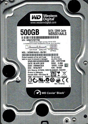 Жесткий диск WD WD5001AALS 500Гб #3 – фото
