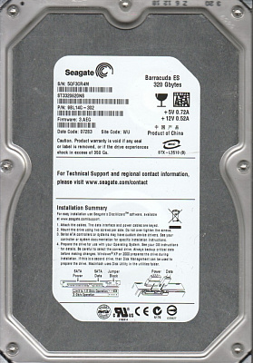 Жесткий диск SEAGATE ST3320620NS 320Гб #3 – фото