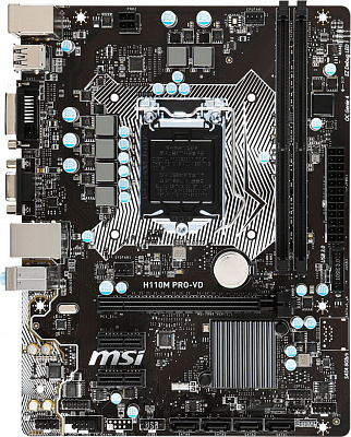 Материнская плата MSI H110M PRO-VD – фото