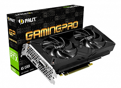 Видеокарта PALIT GEFORCE RTX2060 GAMING PRO OC 6Гб – фото