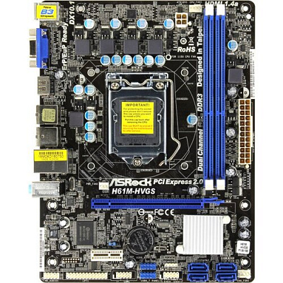 Материнская плата ASROCK H61M-HVGS – фото