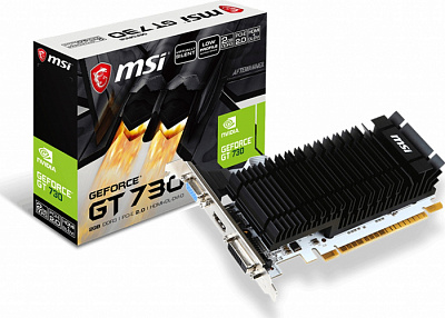 Видеокарта MSI GEFORCE GT730 SILENT LP 2Гб – фото