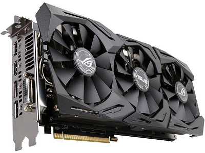 Видеокарта ASUS RADEON RX 580 ROG STRIX 8Гб – фото
