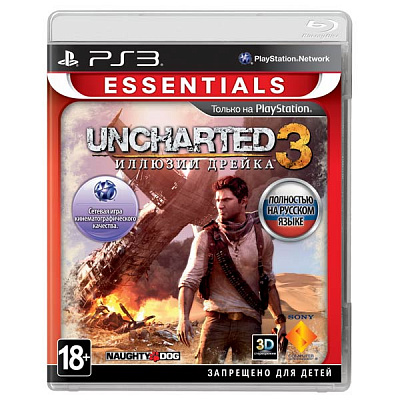 Игра UNCHARTED 3: ИЛЛЮЗИИ ДРЕЙКА ESSENTIALS (PS3) – фото