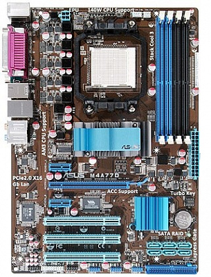 Материнская плата ASUS M4A77D – фото