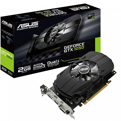 Видеокарта ASUS GEFORCE GTX1050 2Гб (Новая) – фото