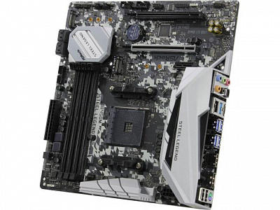 Материнская плата ASROCK B450M STEEL LEGEND – фото