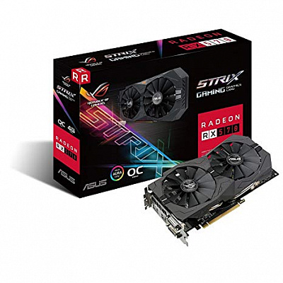 Видеокарта ASUS ROG RADEON RX 570 STRIX OC 4Гб – фото