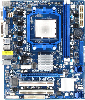 Материнская плата ASROCK 880GM-LE – фото