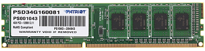 Оперативная память PATRIOT PSD34G160081S DDR3 4Гб – фото
