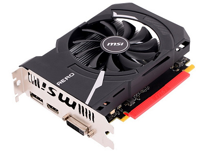 Видеокарта MSI GEFORCE GTX1050 AERO ITX 2Гб – фото