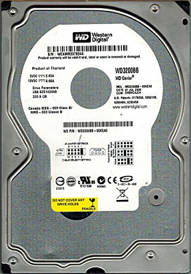 Жесткий диск WD WD3200BB 320Гб – фото