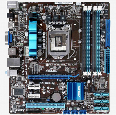 Материнская плата ASUS P7H55-M – фото