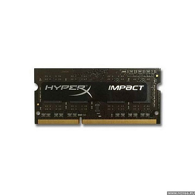 Оперативная память SO-DIMM KINGSTON HYPERX IMPACT HX316LS9IBK2/8 DDR3 4Гб – фото
