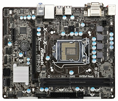 Материнская плата ASROCK B75M-DGS – фото