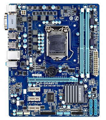 Материнская плата GIGABYTE GA-H61M-D2-B3 – фото