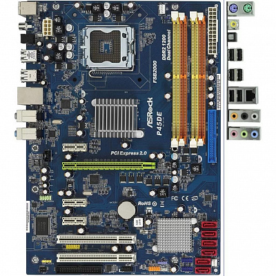 Материнская плата ASROCK P45DE – фото