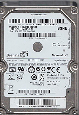 Жесткий диск для ноутбука SEAGATE ST640LM000 640Гб #1 – фото