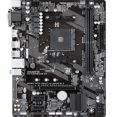 Материнская плата GIGABYTE GA-320M-S2H V2 – фото