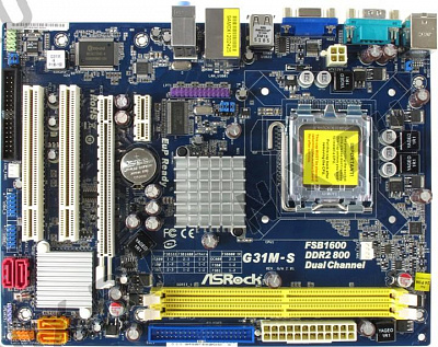 Материнская плата ASROCK G31M-S – фото
