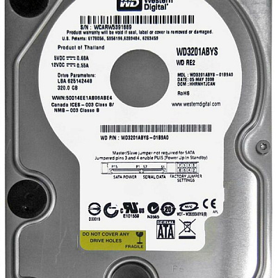 Жесткий диск WD WD3201ABYS 320Гб #3 – фото